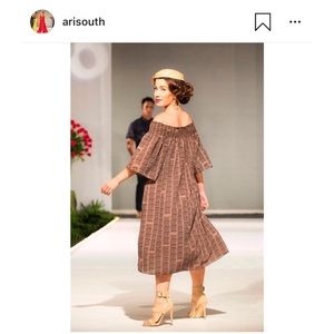 Ari South Welina Dress ; Brown Hala design